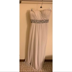 White prom dress